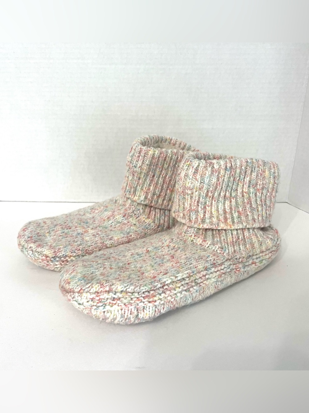 Bombas Sherpa Lined Gripper Bootie Slippers House Shoes Size M W9-11.5, M 7-9.5
